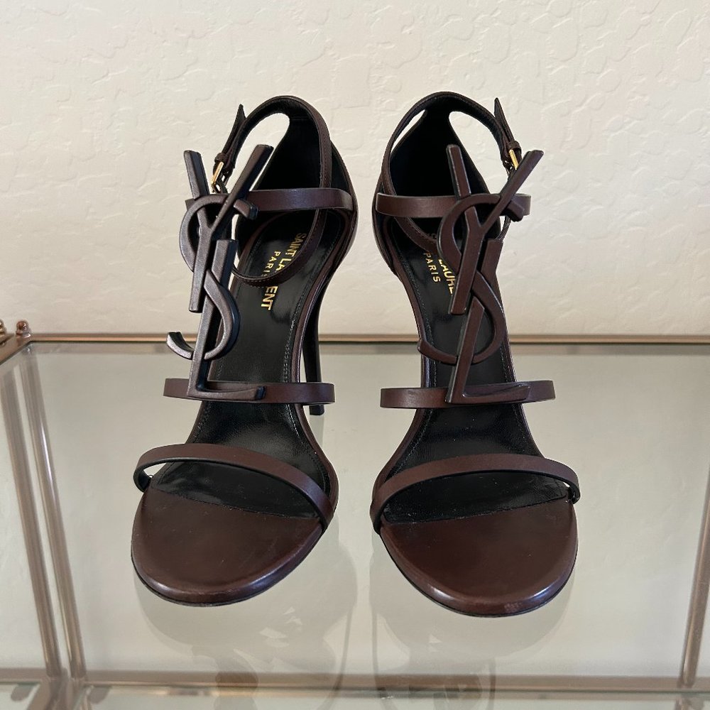 Saint Laurent Cassandra YSL Logo Sandal